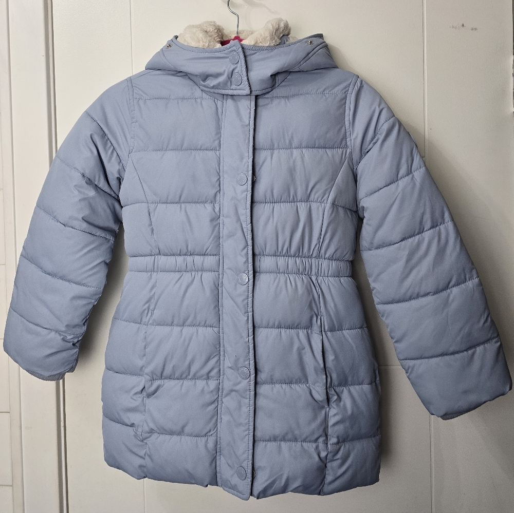Abercrombie Girls Blue Puffer Jacket Sz 7/8